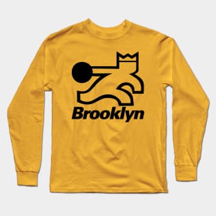 Retro Brooklyn Bowling Logo Long Sleeve T-Shirt